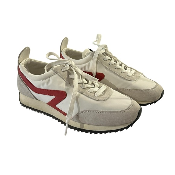 rag & bone Shoes - Rag & Bone Retro Runner Nylon & Suede Lace-Up Low-Top Sneakers, Size 38
